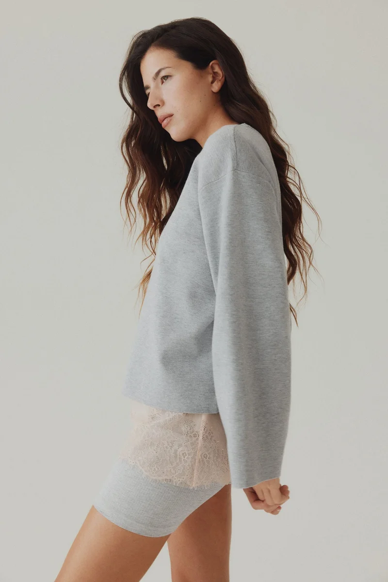 اتش اند ام كنزة محبوكة